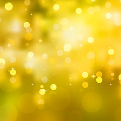 Image showing Glittery yellow Christmas background. EPS 10