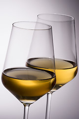 Image showing White Wine Glasses
