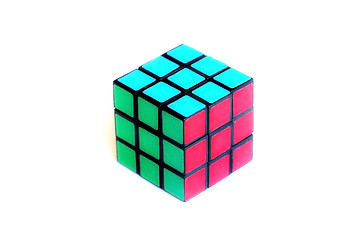Image showing Color sides of a cube-rubika.
