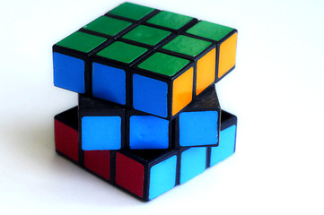 Image showing Color sides of a cube-rubika.