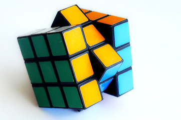 Image showing Color sides of a cube-rubika.