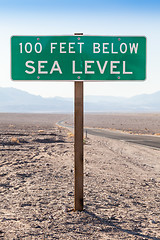 Image showing Below sea level