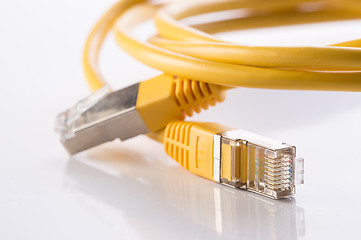 Image showing Yellow FTP cable