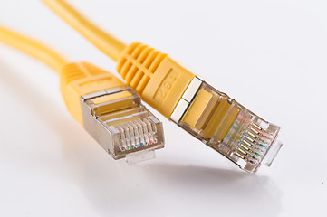 Image showing Yellow FTP cable