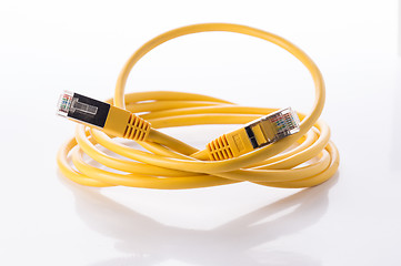 Image showing Yellow FTP cable