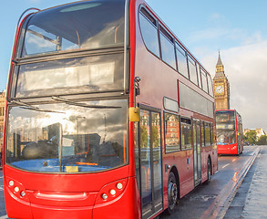 Image showing Red bus in london