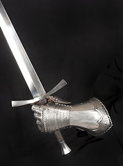 Image showing Knight's metal glove