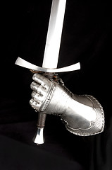 Image showing Knight's metal glove