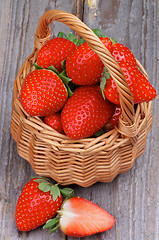 Image showing Strawberries in Basket