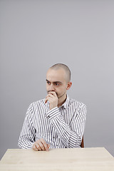 Image showing Man at desk