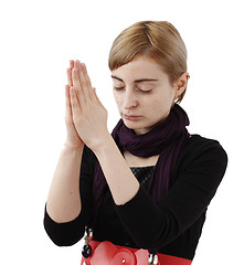 Image showing Woman praying