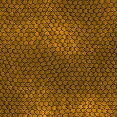 Image showing Golden Dragon scales pattern