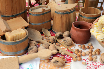 Image showing Wooden kitchen equipment
