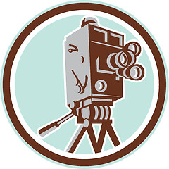 Image showing Vintage Movie Film Camera Retro