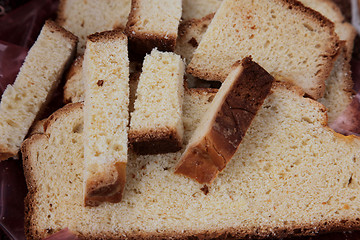 Image showing Sliced homemade bread