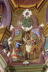 Image showing Scenes from the life of Saint Ignatius of Loyola, image on church ceiling