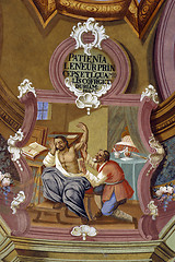 Image showing Scenes from the life of Saint Ignatius of Loyola, image on church ceiling