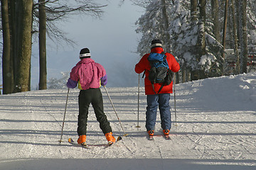 Image showing Skiers