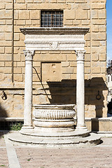 Image showing Historic fountain in Pienza