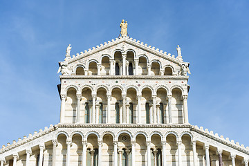 Image showing Facade of cathedral Pisa