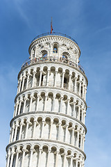 Image showing Closeup Leaning Tower Pisa