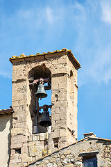 Image showing Belfry in Pienza