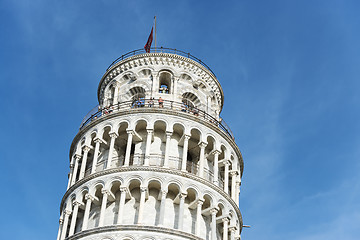 Image showing Closeup Leaning Tower Pisa