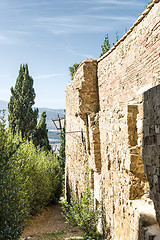 Image showing Wall in Pienza