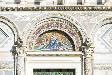 Image showing Detail facade cathedral Pisa