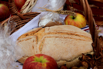 Image showing Closeup of delicious homemade bread