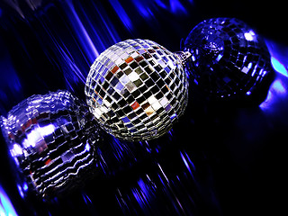 Image showing Blue Disco globe