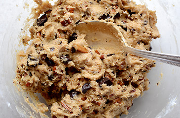 Image showing Raw cookie dough mixed