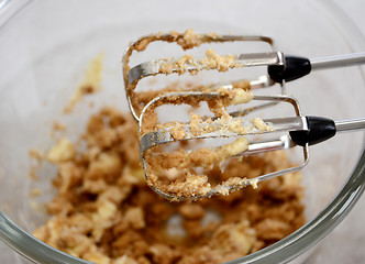 Image showing Creaming butter and sugar together