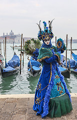 Image showing Blue Venetian Disguise