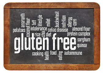 Image showing gluten free word cloud