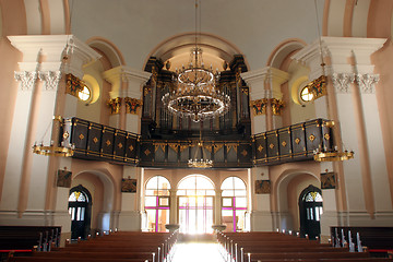 Image showing Beautiful pipe organ