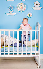 Image showing Children on the bed