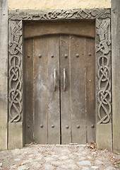 Image showing Viking door