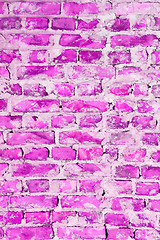 Image showing pink brick abstract texture background