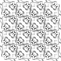 Image showing abstract seamless monochrome pattern