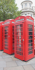 Image showing London telephone box