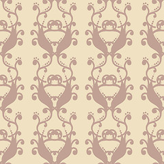 Image showing neutral floral background. swirl and curve