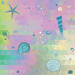 Image showing Abstract sea background with pearl effect colors
