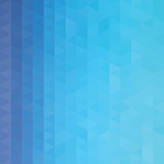Image showing Geometric background of the blue triangles