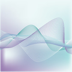 Image showing abstract background with curves and gradient