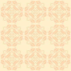 Image showing Neutral floral ornament. beige color