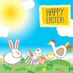 Image showing Easter greeting card