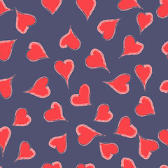 Image showing seamless texture of hearts Valentine