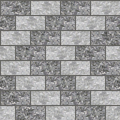 Image showing seamless texture brick stone wall
