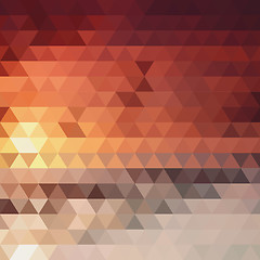 Image showing background of the triangles  fiery color